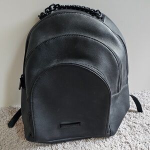 Kendall & Kylie Black Leather Backpack